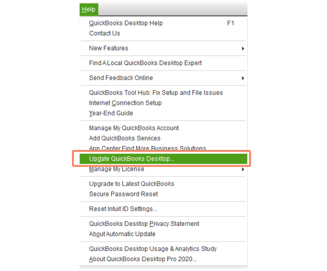 Update the QuickBooks Desktop