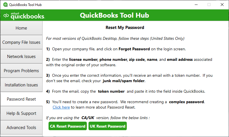 Password Reset