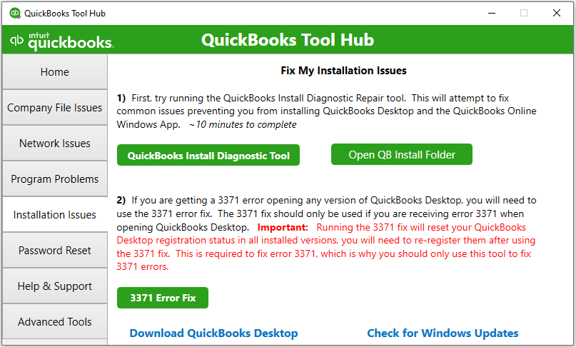 Installation Issues
