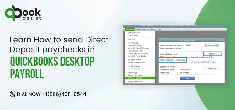 How to send Direct Deposit paychecks in QuickBooks Desktop Payroll