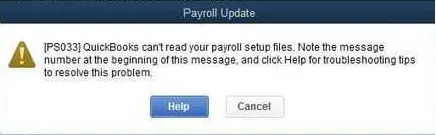 ps033 error in QuickBooks desktop